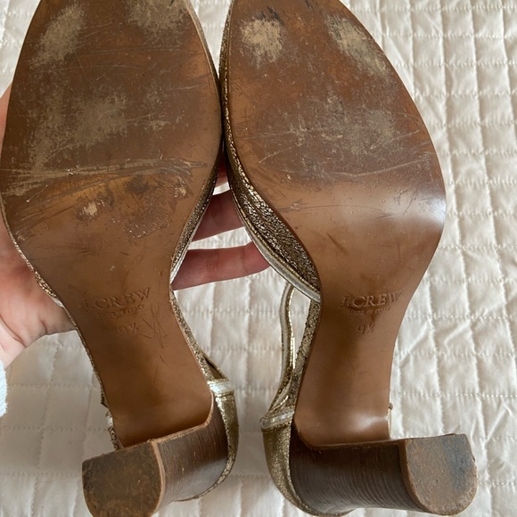 Vintage J.Crew Metallic Heels - Picture 3 of 3